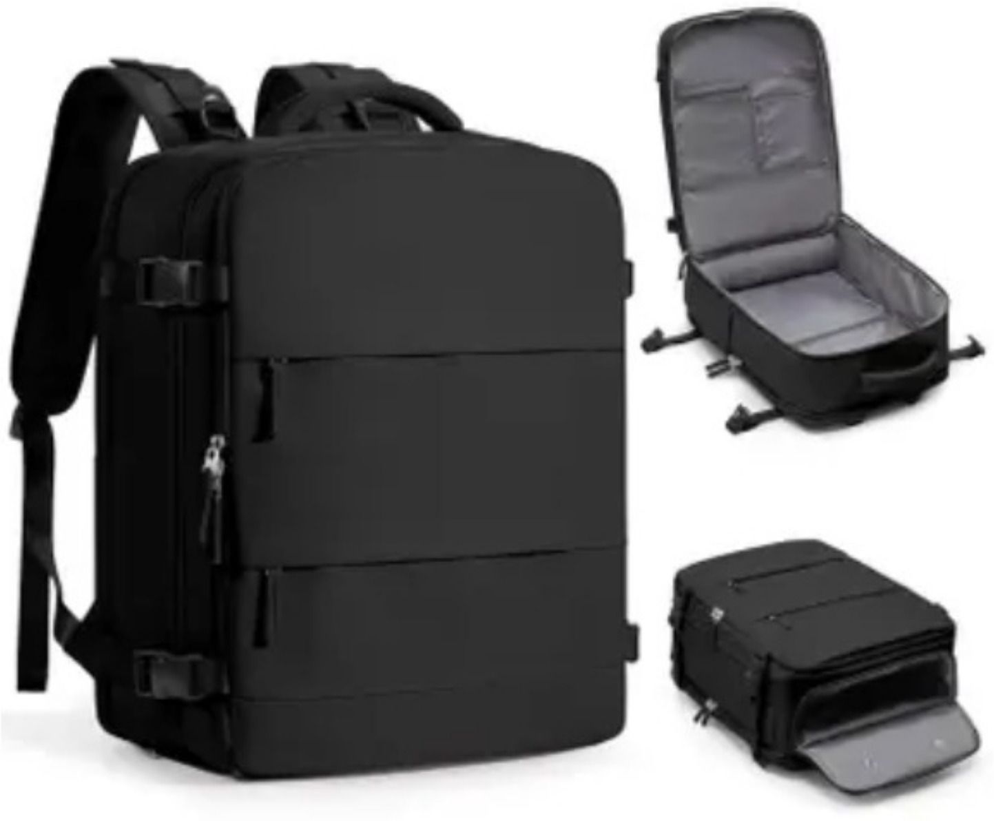 Expandable Travel Backpack Cabin Luggage Bag for Men Women with Laptop Slot Diving Tank Backpack