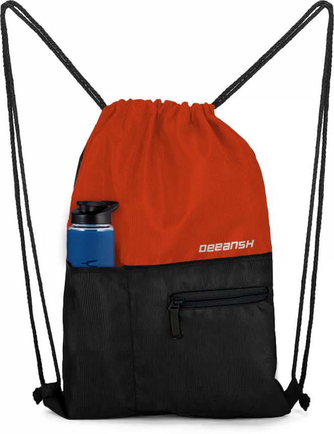 deeansh 15 L Drawstring Bag Dori Bag Mini Bag With Front Zipper and Bottle Holder Diving Tank Backpack-picture-27