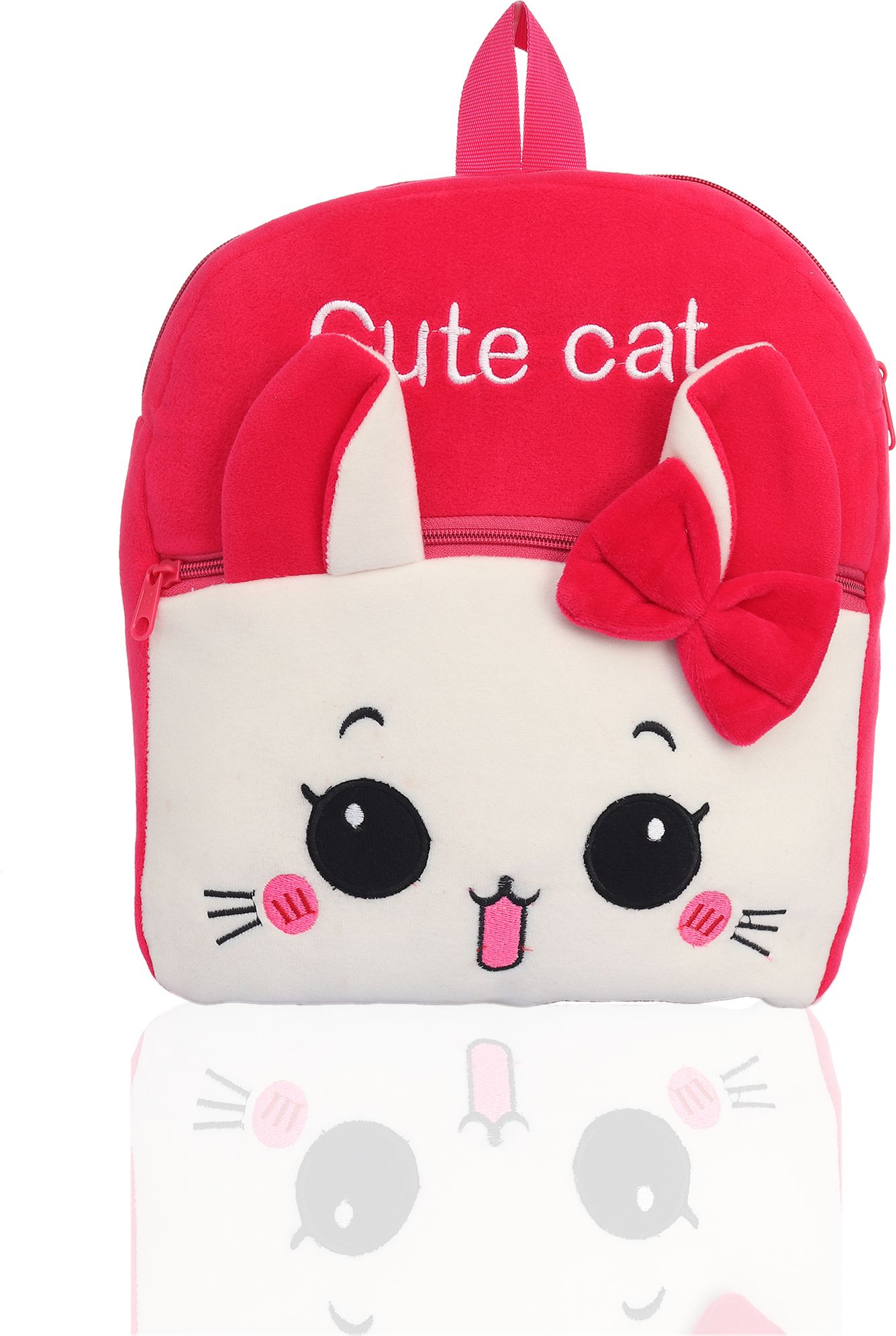 OT-CUTE CAT-DARK PINK WHITE Diving Tank Backpack