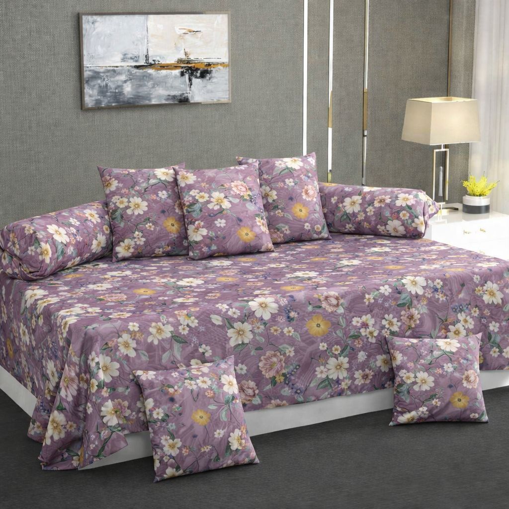 Cotton Floral Diwan Set-image-20