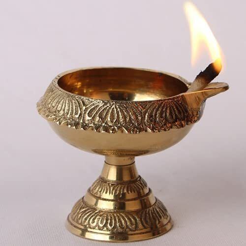 Handcrafted Kuber Deep Brass Diya Big Oil Lamp for Pooja, Mandir, Diwali Puja Brass Table Diya-image-48