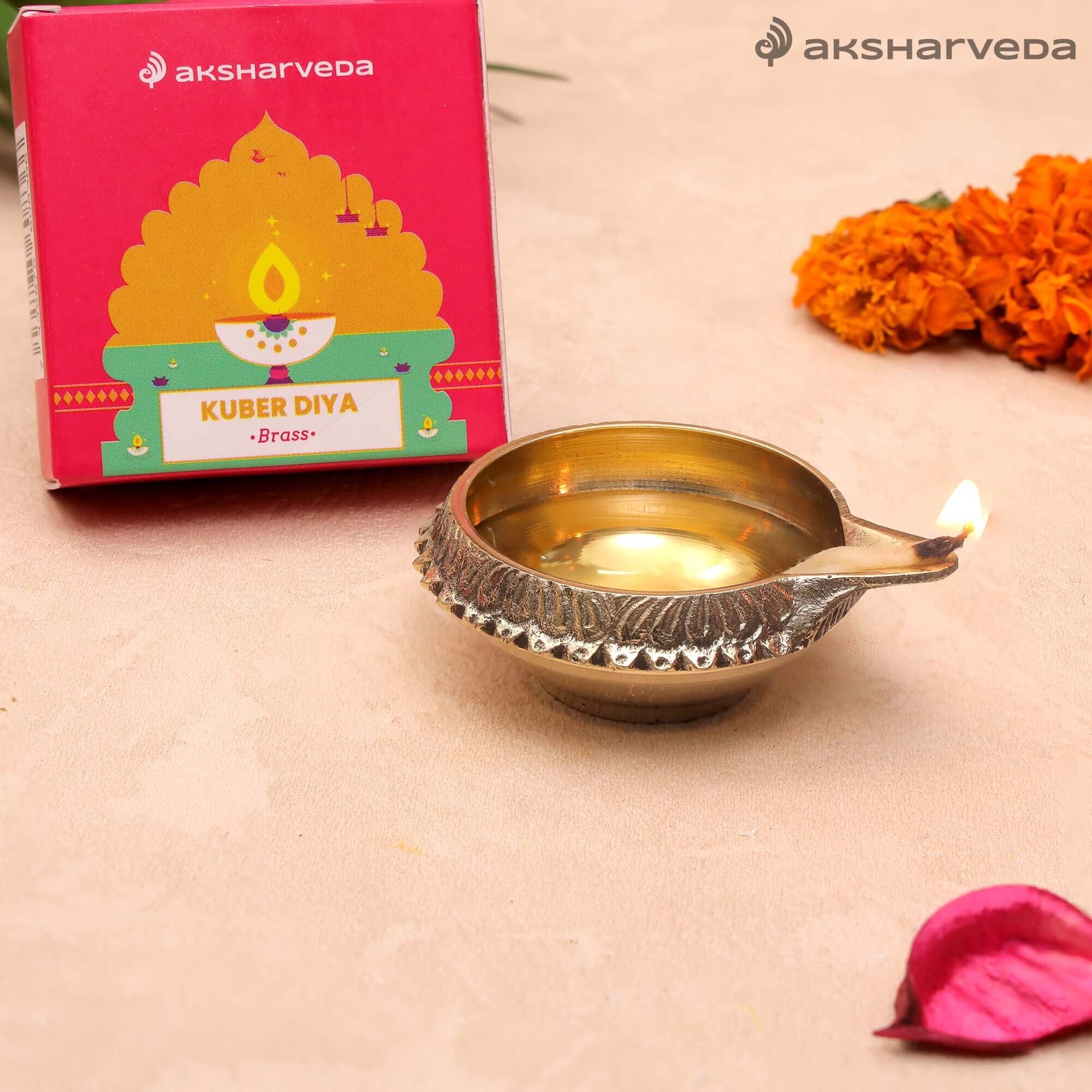 Kuber Brass Diya Brass Table Diya-image-34