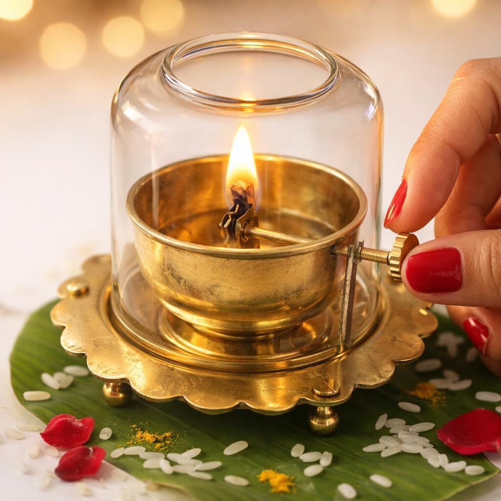 aksahtti Brass Table Diya-picture-22
