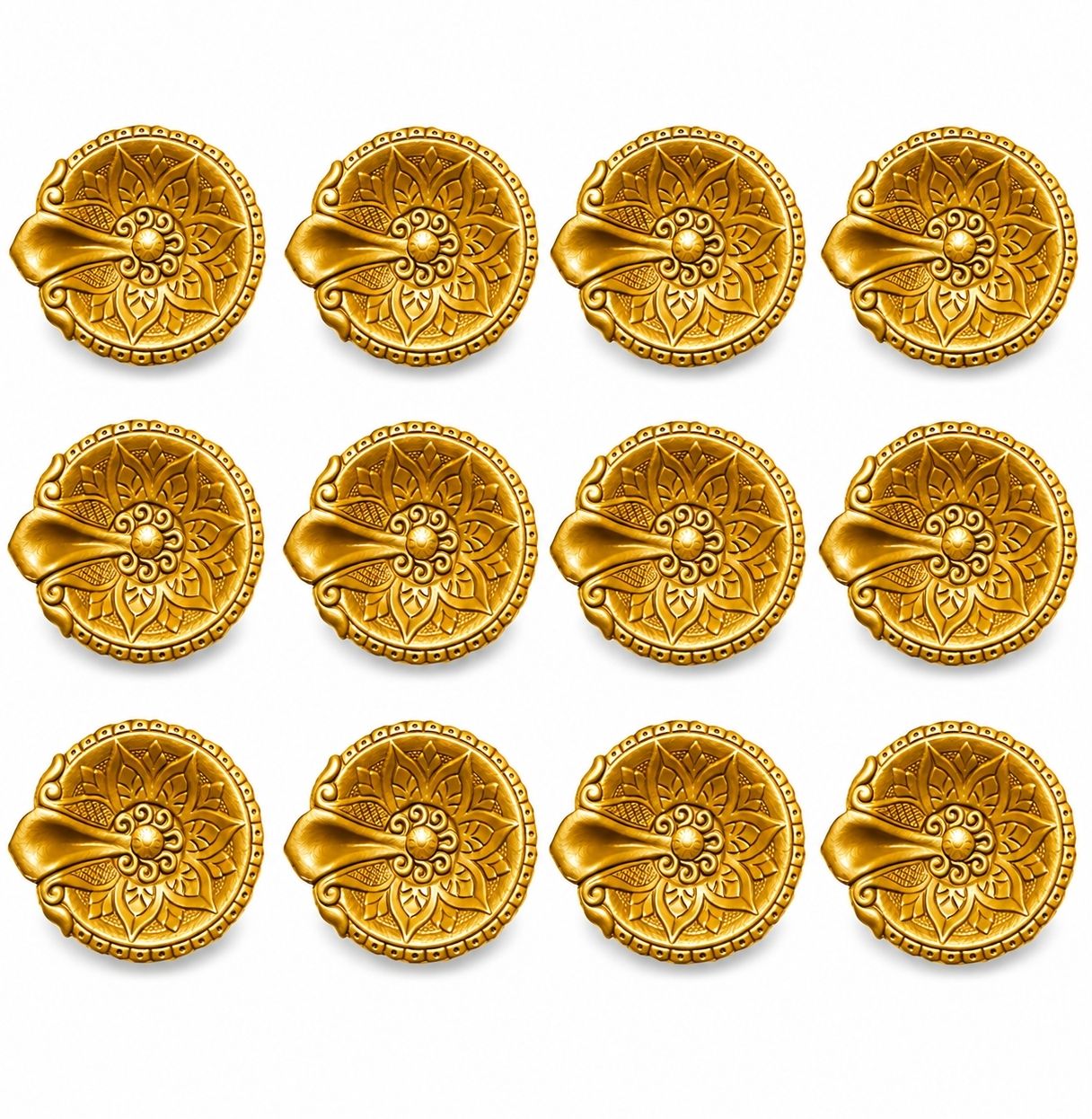 Terracotta (Pack of 12) Table Diya Set-image-42