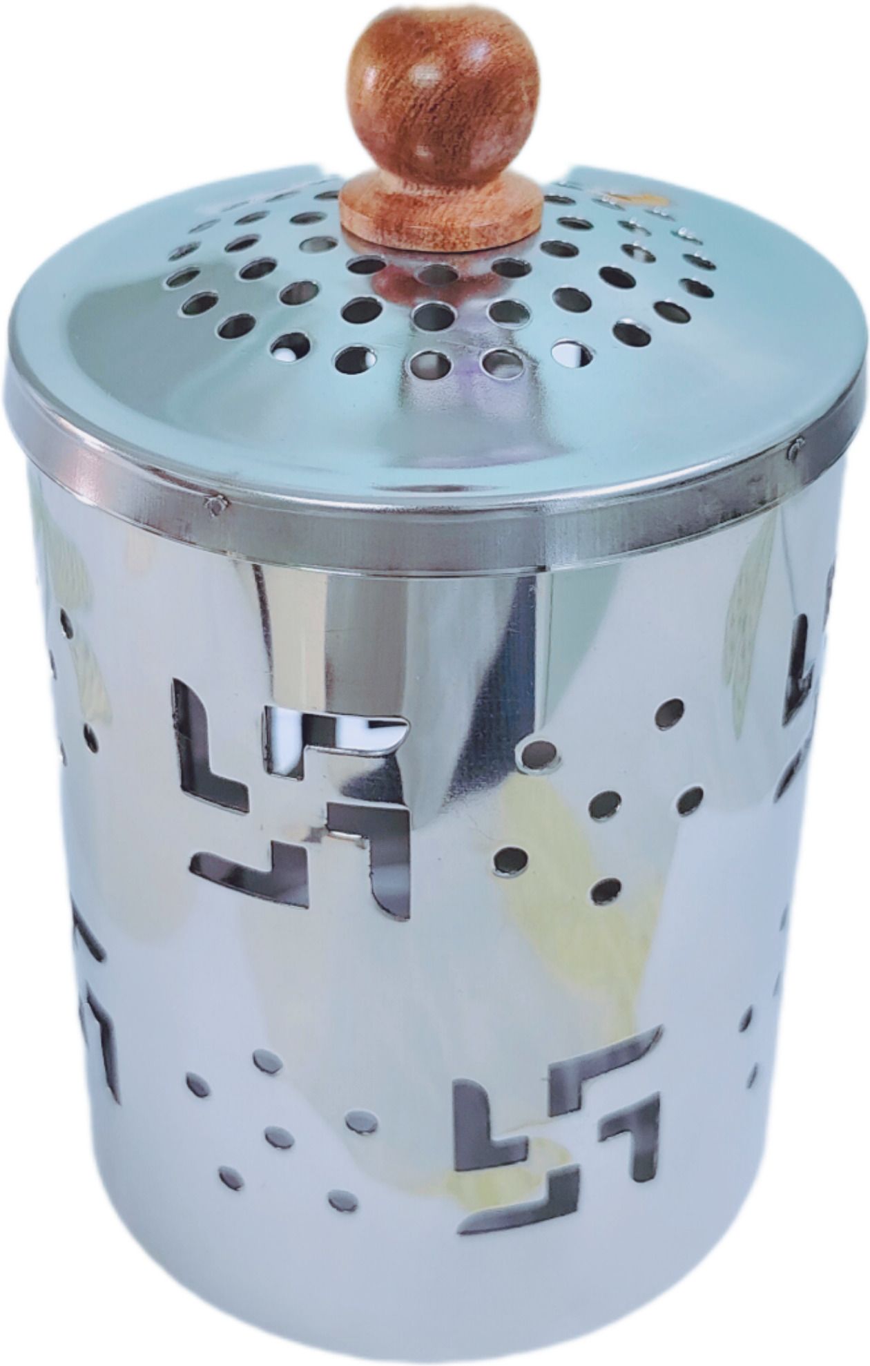 90 degree Stainless Steel Diya Cover Glass Only for Akhand Diya Jyot with Wooden Hook Stainless Steel Table Diya-picture-12