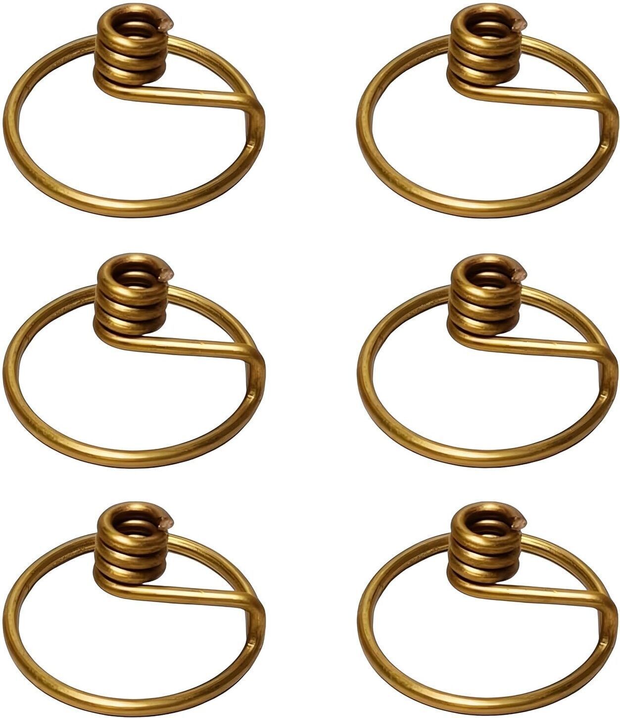 Gold Spiral Wrap Adjustable Statement Ring for Women Modern Minimal Brass (Pack of 6) Table Diya