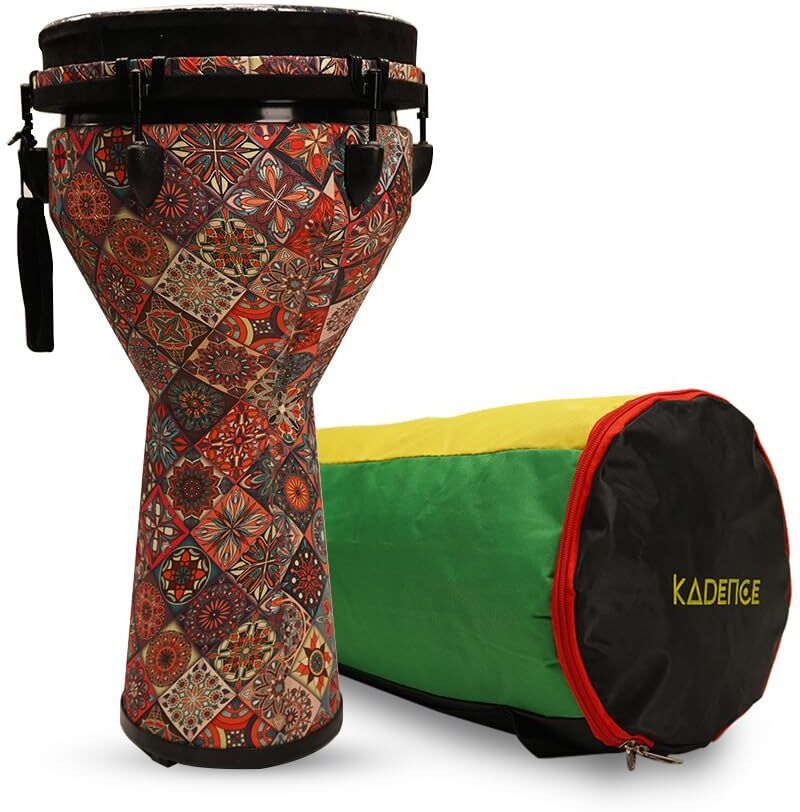 Hand Carved Djimbe Drum 12" DJE-12 Djembe-image-45