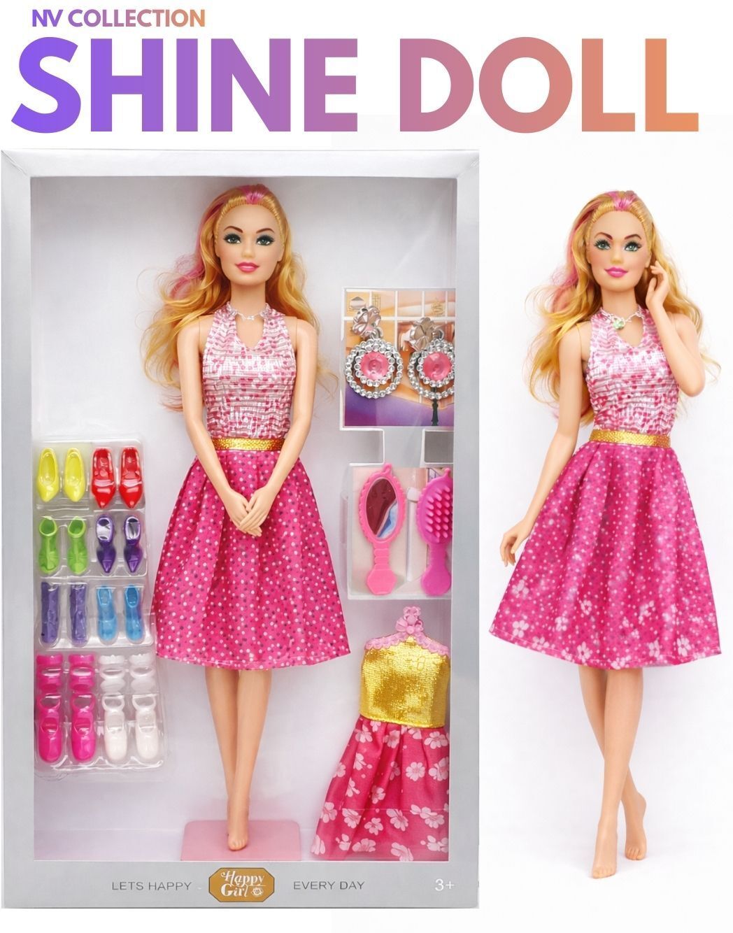 Shine Dolls Accessories Combo for Imaginative Play