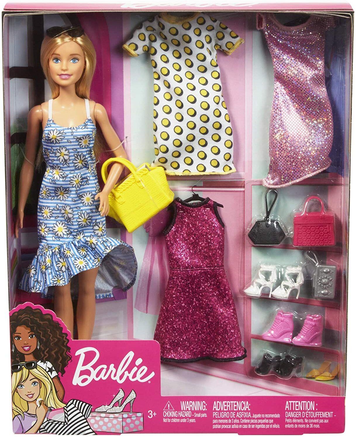 barbie Doll with Clothes and Accessories for 4 Complete Outfits-picture-11