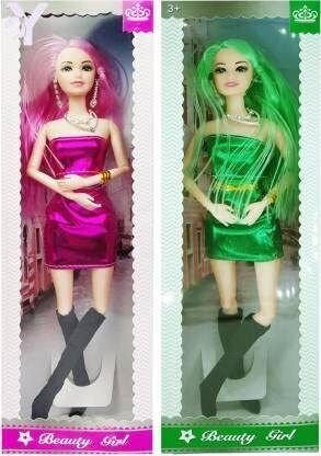 Beautiful Dazzling Doll Combo with Moveable Arms, Legs, Elbow & Knee for Girl|81