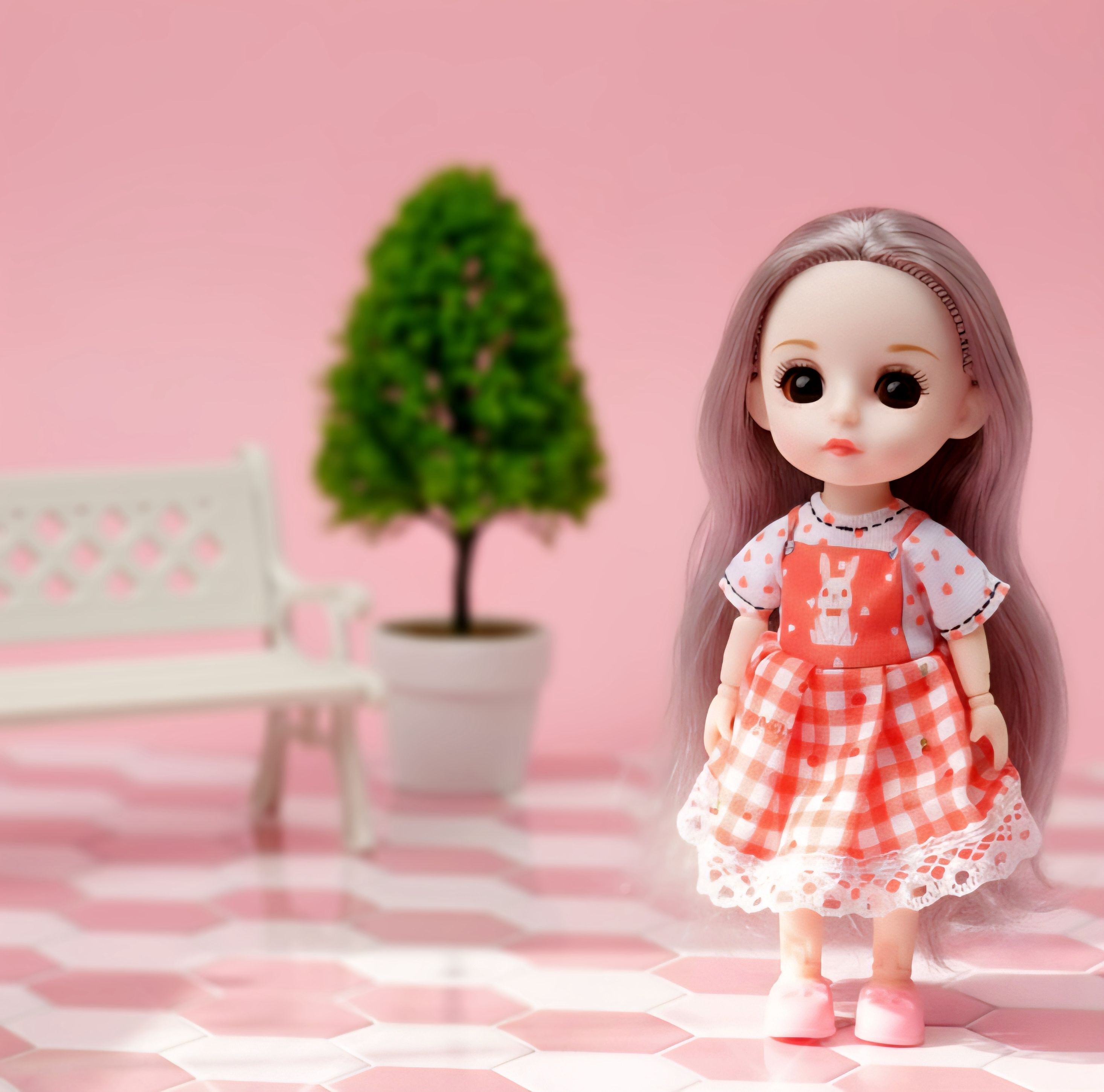 Stylish Mini Fashion Doll Girl 15cm Movable Joints Cute Dolls Kids Birthday Gift-image-12