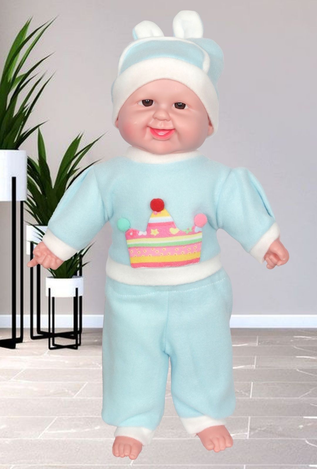 Happy Baby Laughing Musical and Doll, Touch Sensors with Sound Boy origanal baby-image-10