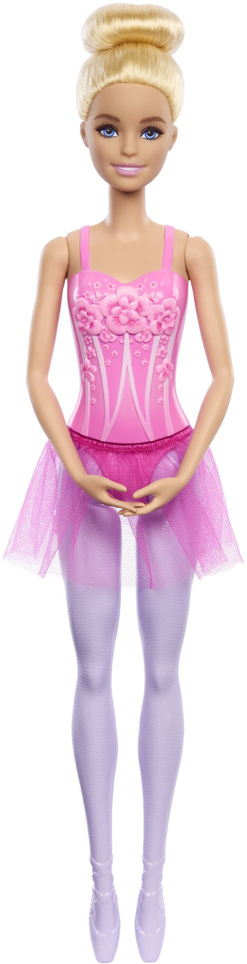 barbie Ballerina Doll, Blonde Fashion Doll Wearing Purple Removable Tutu-picture-3