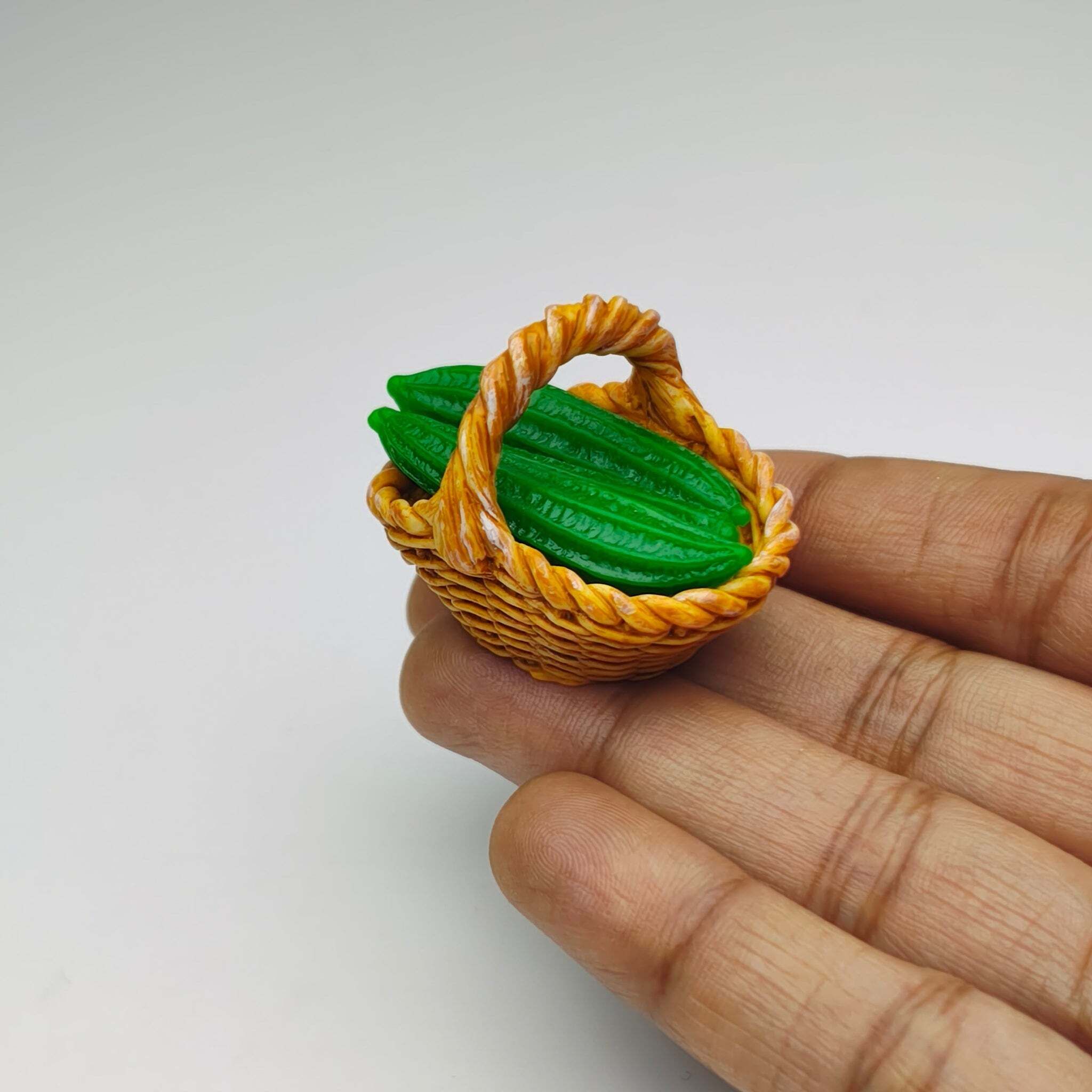 Miniature Ridge Gourd Basket Dollhouse Accessories Playset-image-47