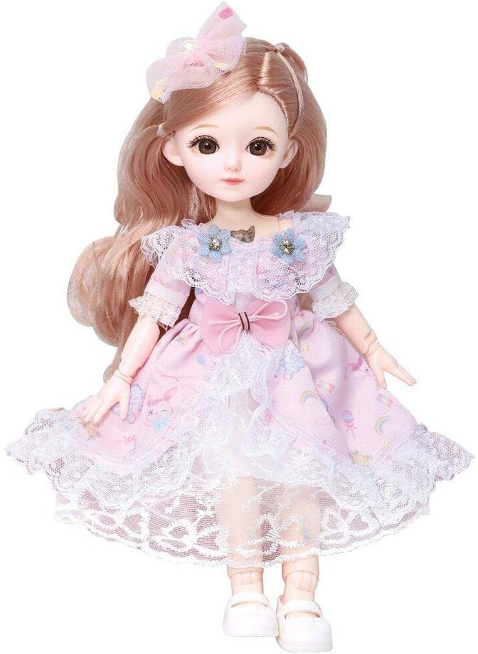 30cm Cute Baby Girl Doll | Soft Fashion Dress Toy for Kids-image-45
