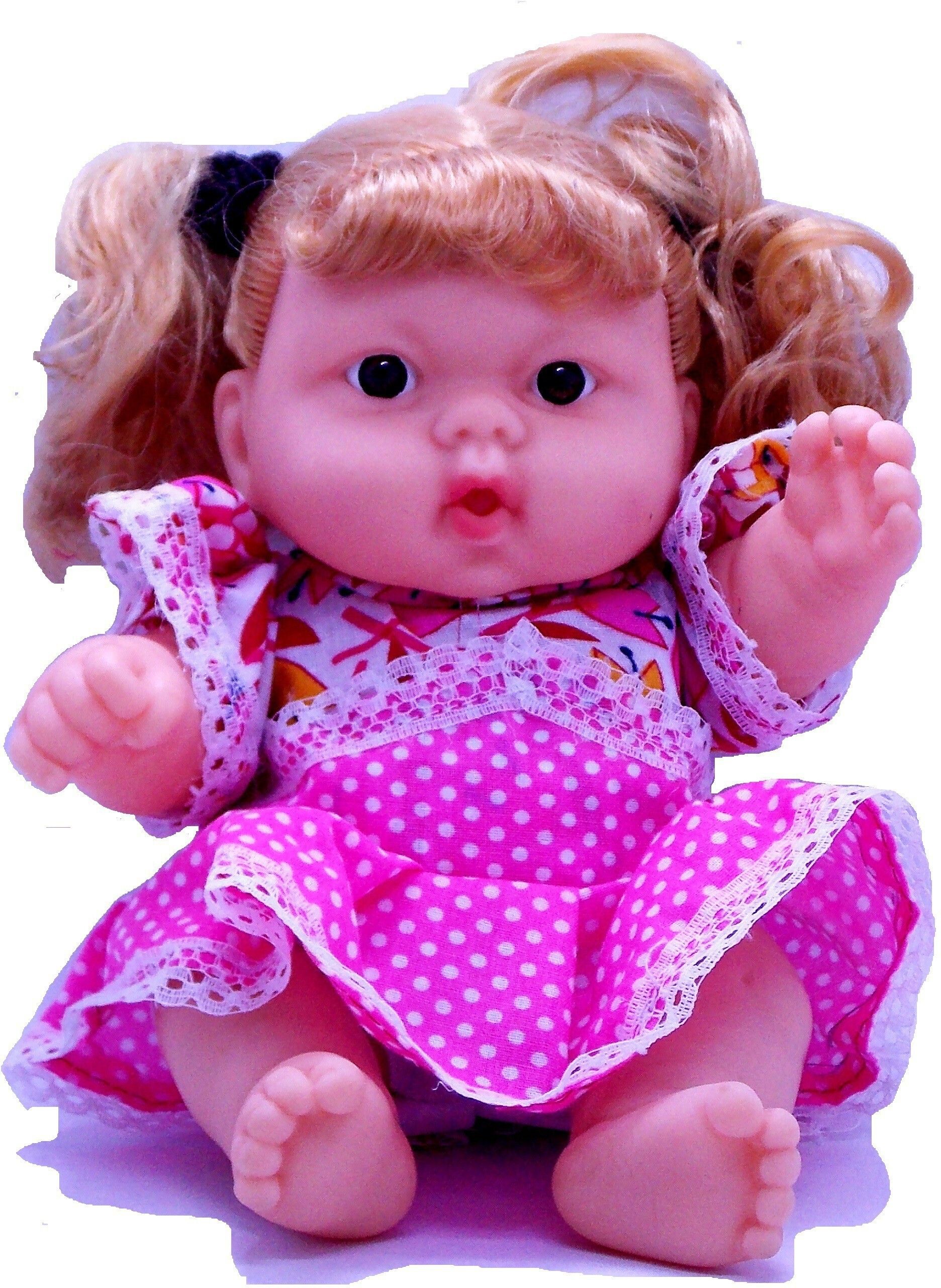 KUKI Baby Girl Doll for Boys & Girls, (24 cm – Height While Standing) Pack of 01-image-46