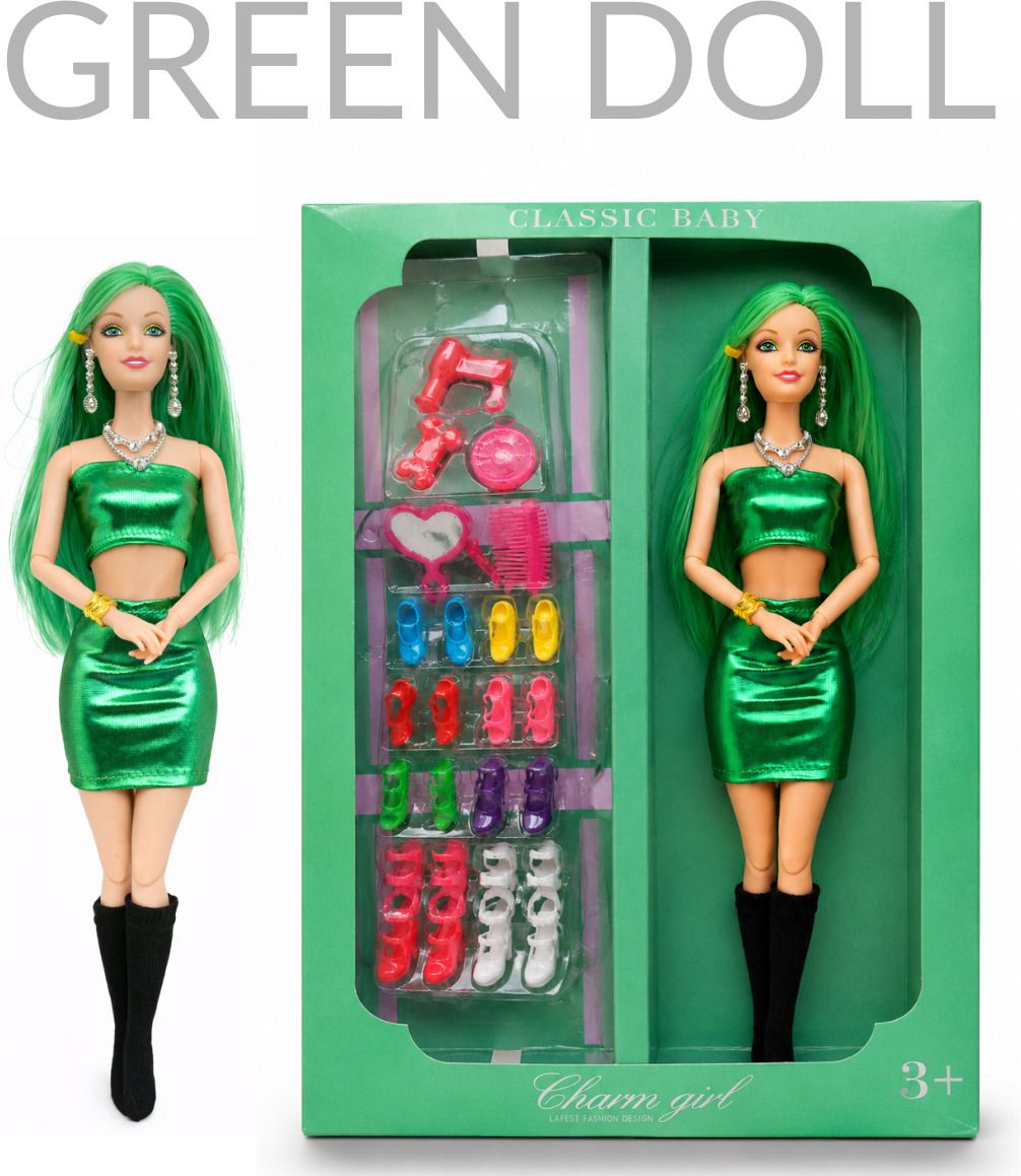 nv collection Modern Style Green Baby Doll with Accessory Set-picture-19
