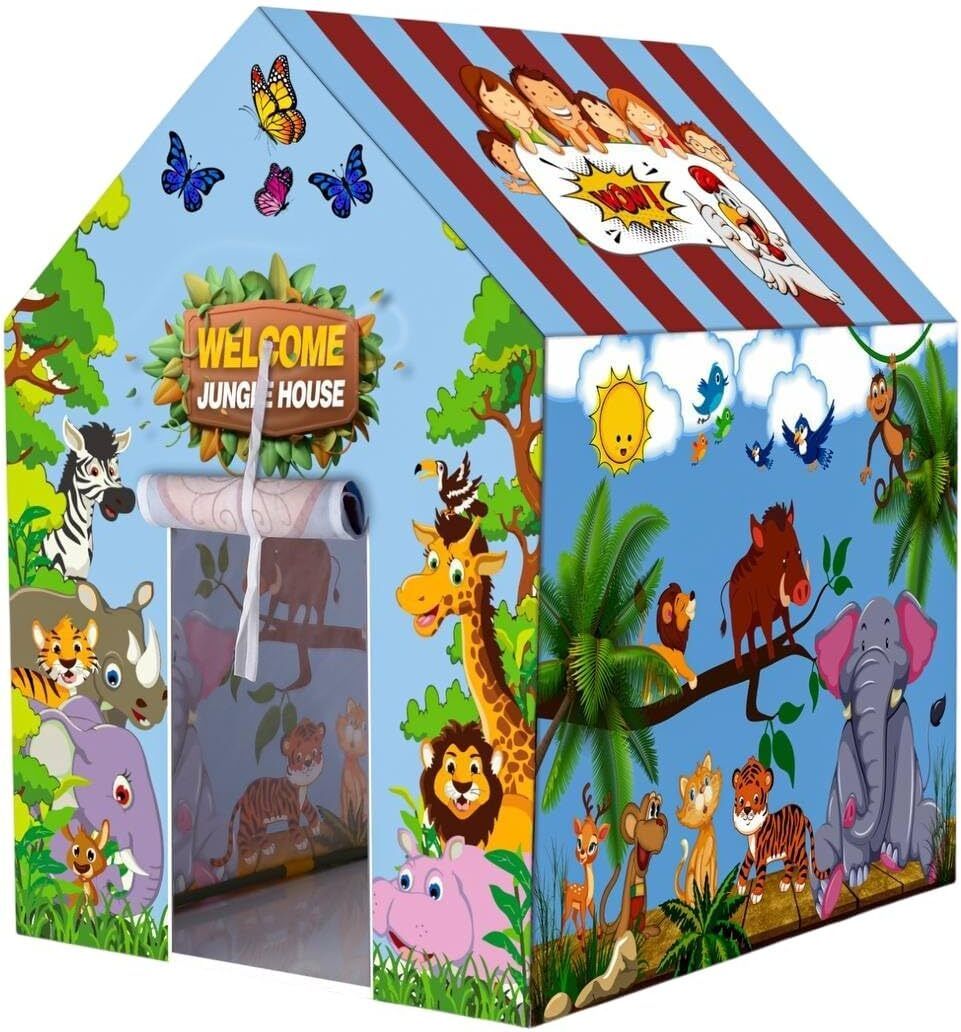 kevriz Jungal Play Tent House for Kids – Light weight Play House for Boys & Girls-picture-31