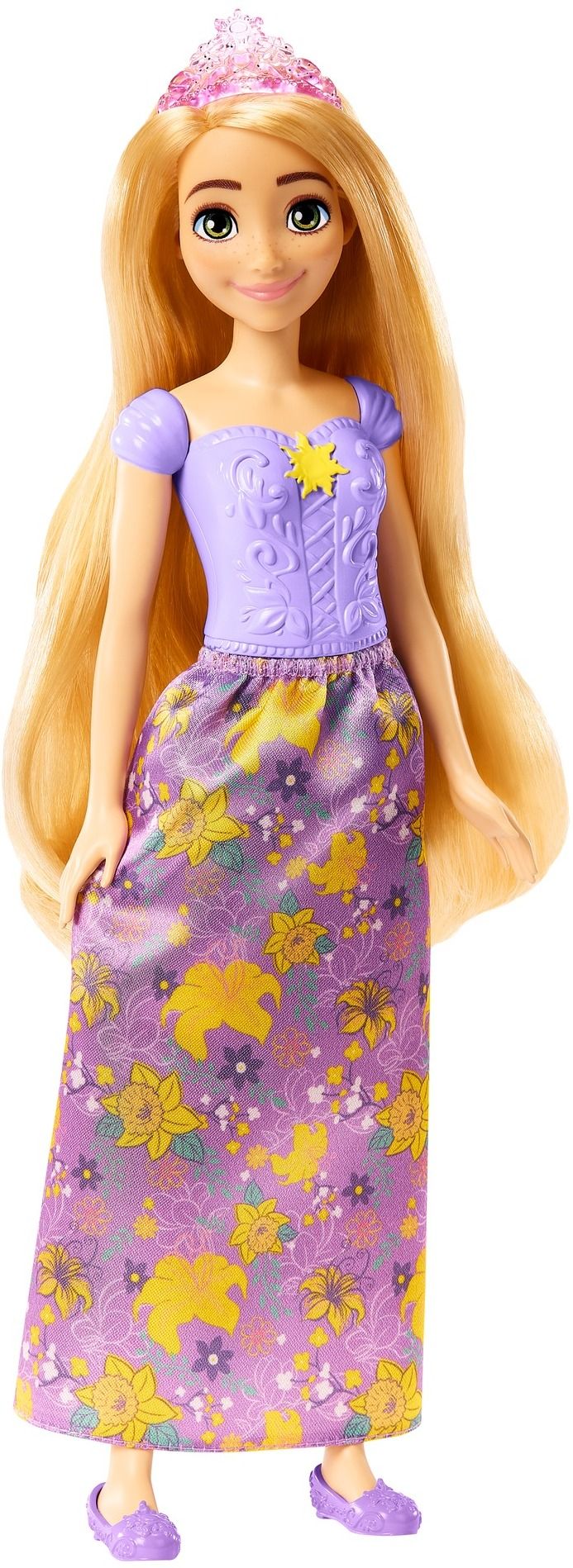 Posable Rapunzel Fashion Doll with Clothing and Accessory