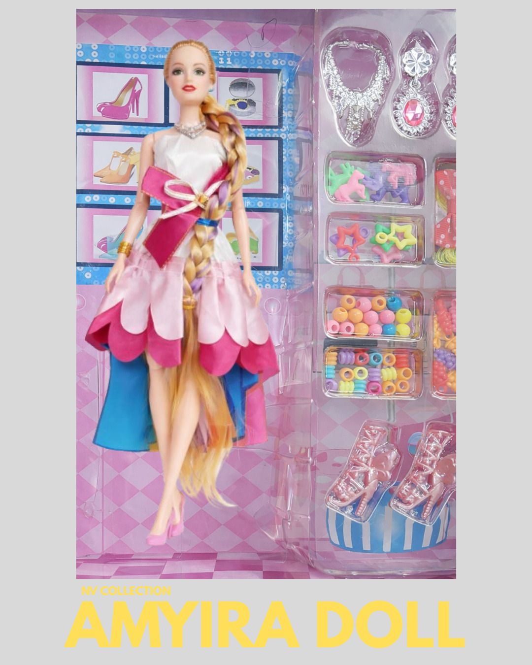 nv collection Doll Toy Set with Beautiful Accessories Designed for Pretend Play and Creativity-picture-22