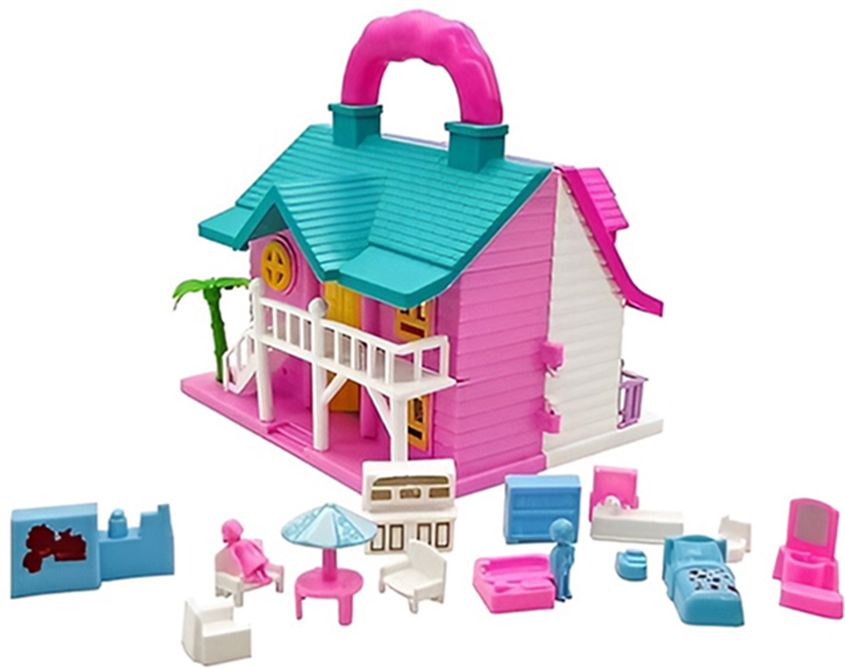 Funny House Play Set | Doll House Play Set for Girls & Boys with Accessories-2-image-8
