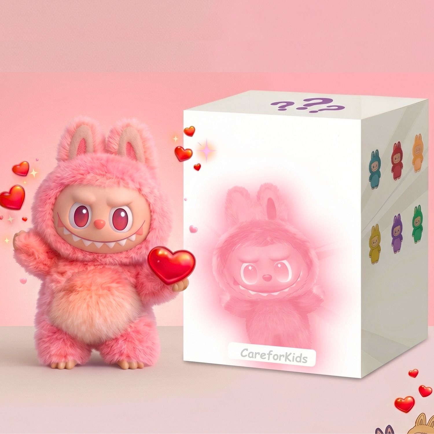 echoshop LABUBU Surprise Doll Blind Box Cute Bag Charm & Keychain Toy - 17 cm-picture-5