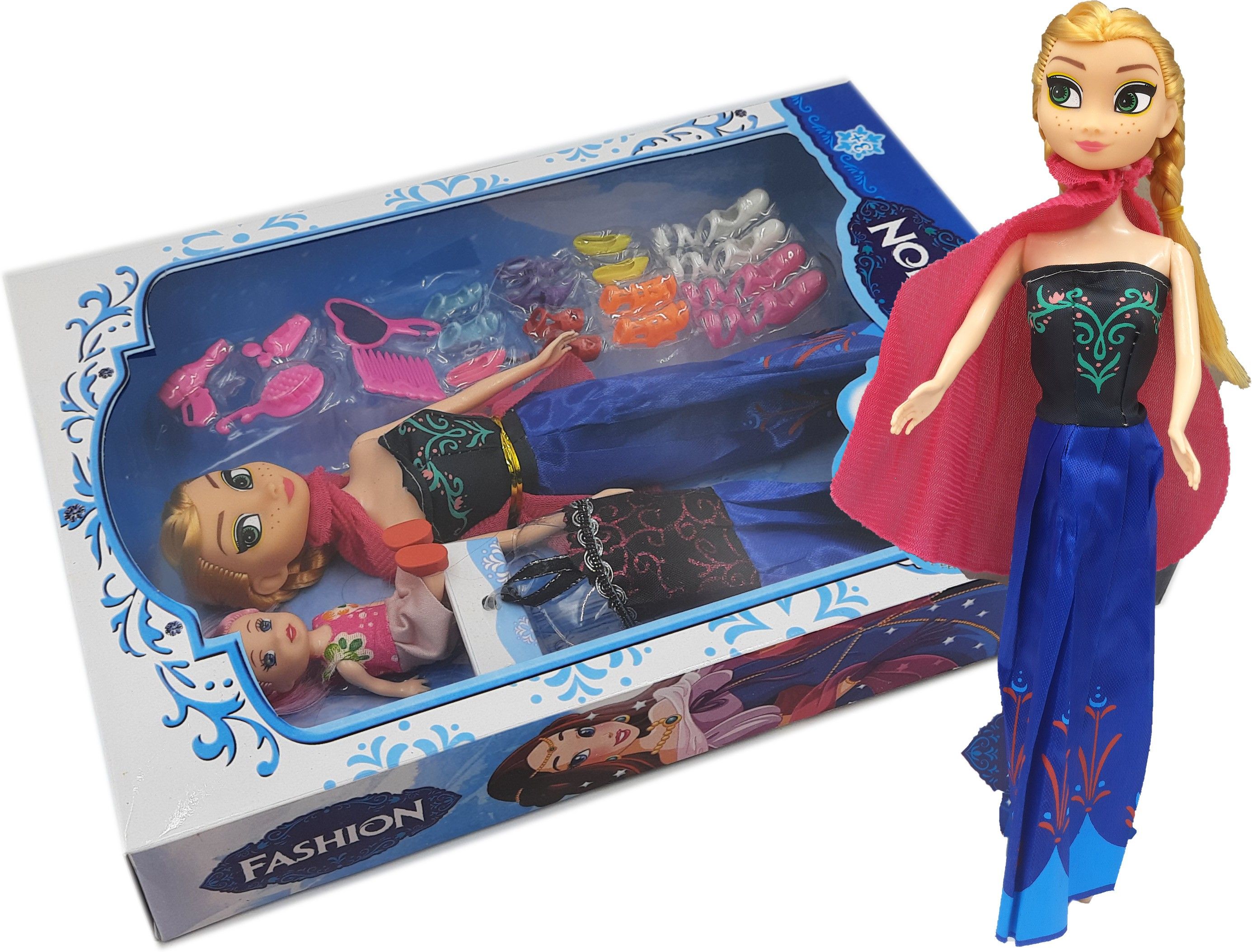 ctc creation Girls Frozen Doll With Baby Doll Dresses And Accessories-picture-26