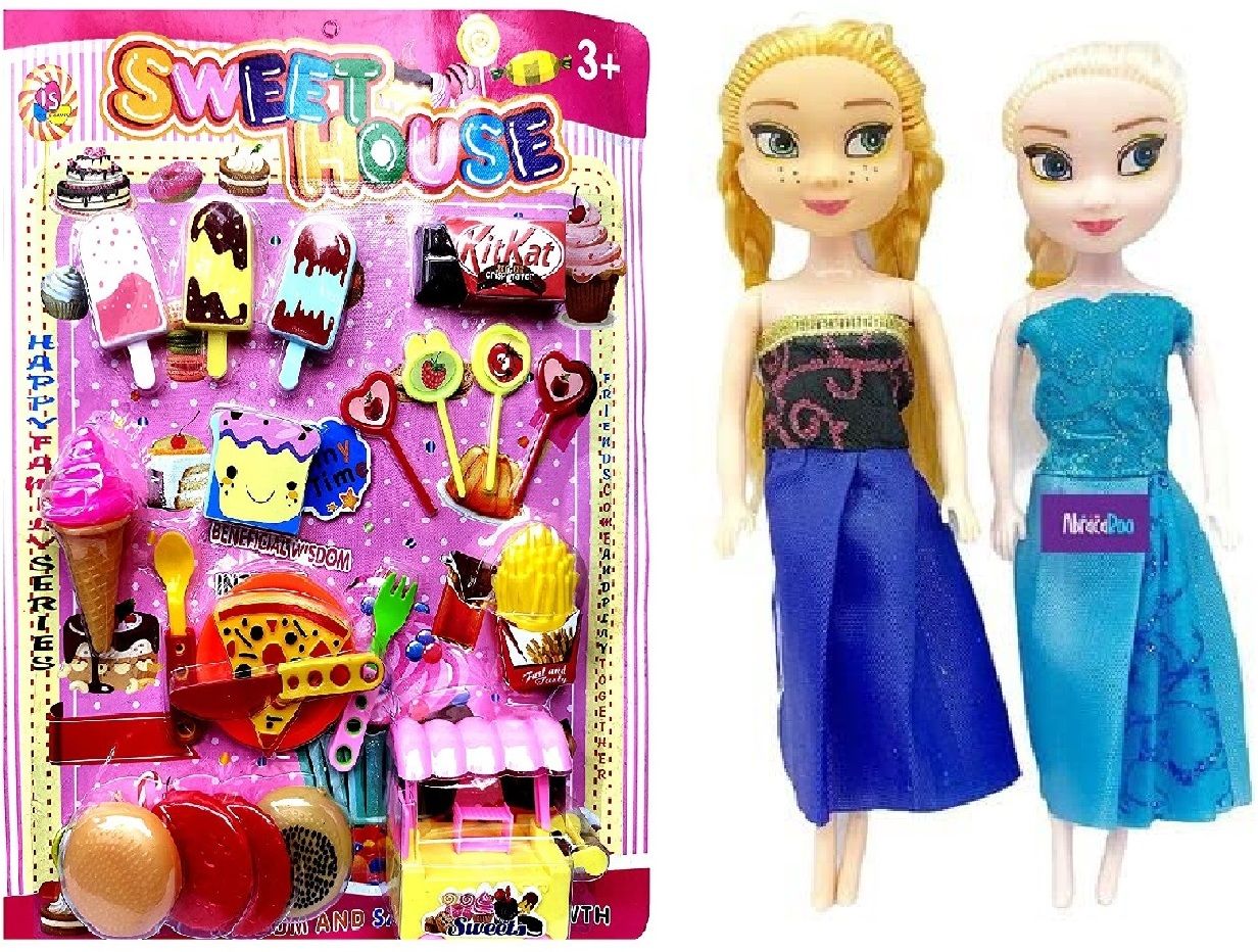 Doll.House Pizza Ice Cream,Set for Girl's Combo of.02 Doll House,Pretend Toy-image-22