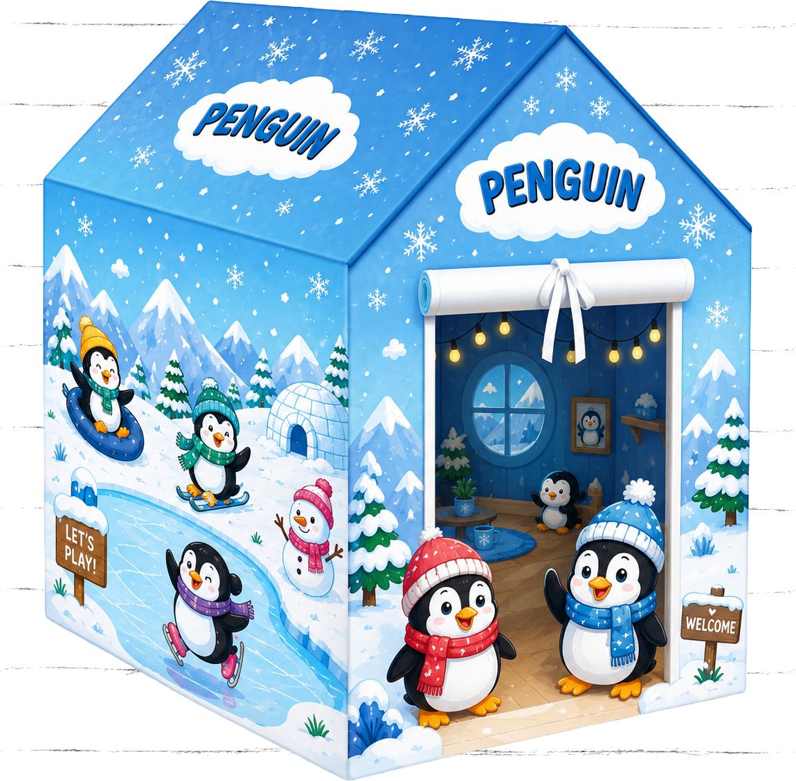 calispo New Penguin Ice World Play Tent House for Children-picture-26