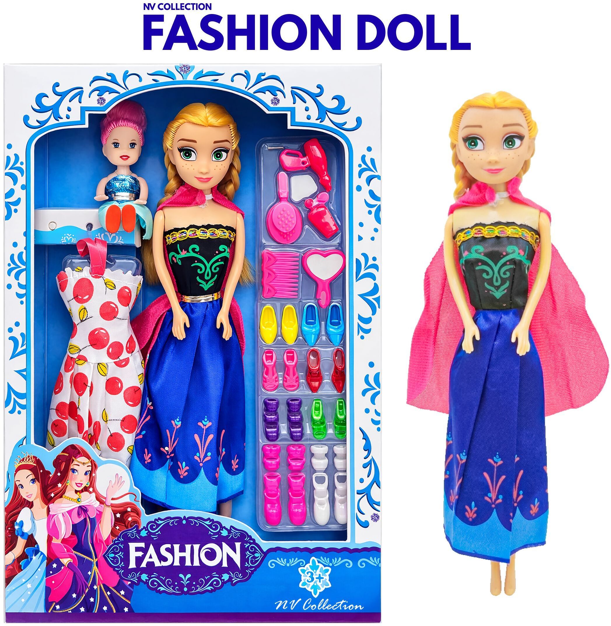 nv collection Doll Family Set with Baby and Accessories-picture-45