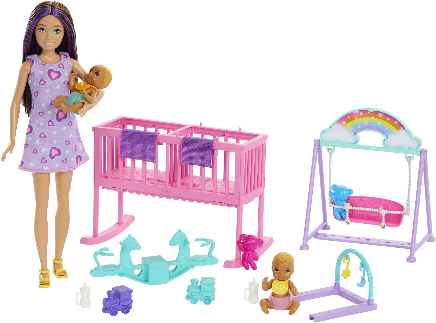 Skipper Babysitter Doll with Twin Nursery Playset & Accessories