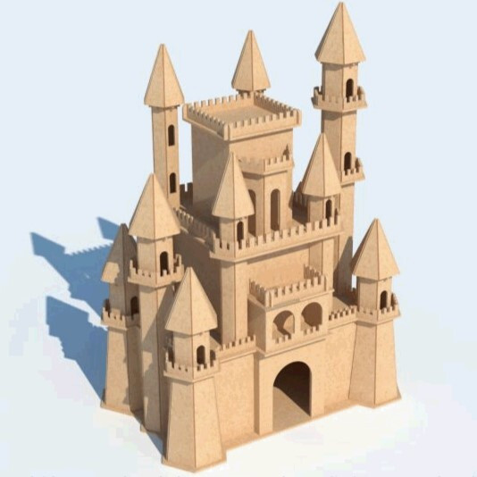 raystar DIY Castle Building Kit, Medieval Fantasy Palace Model Construction Set image 1