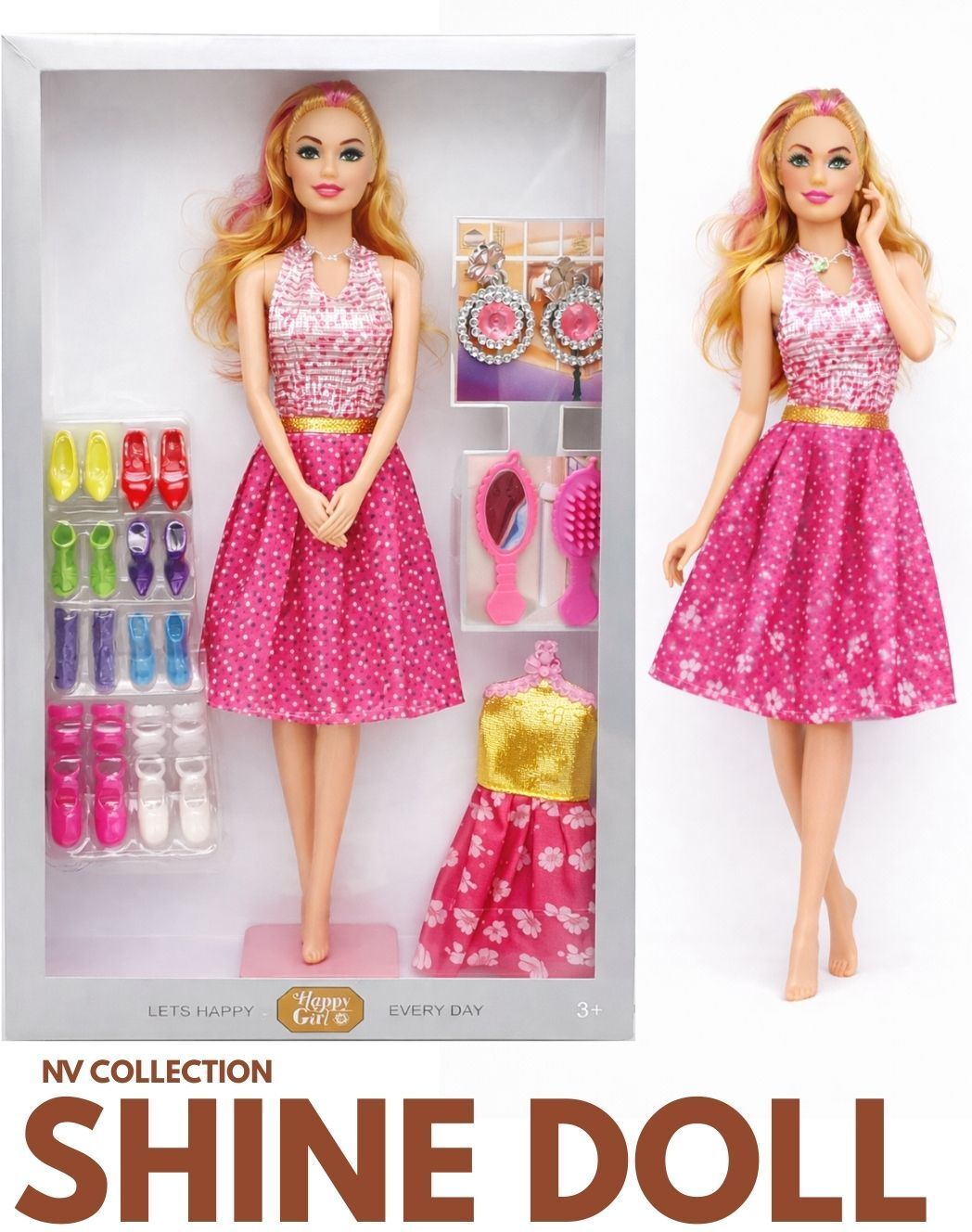 Shine Dolls Fashion Play Accessories for Kids