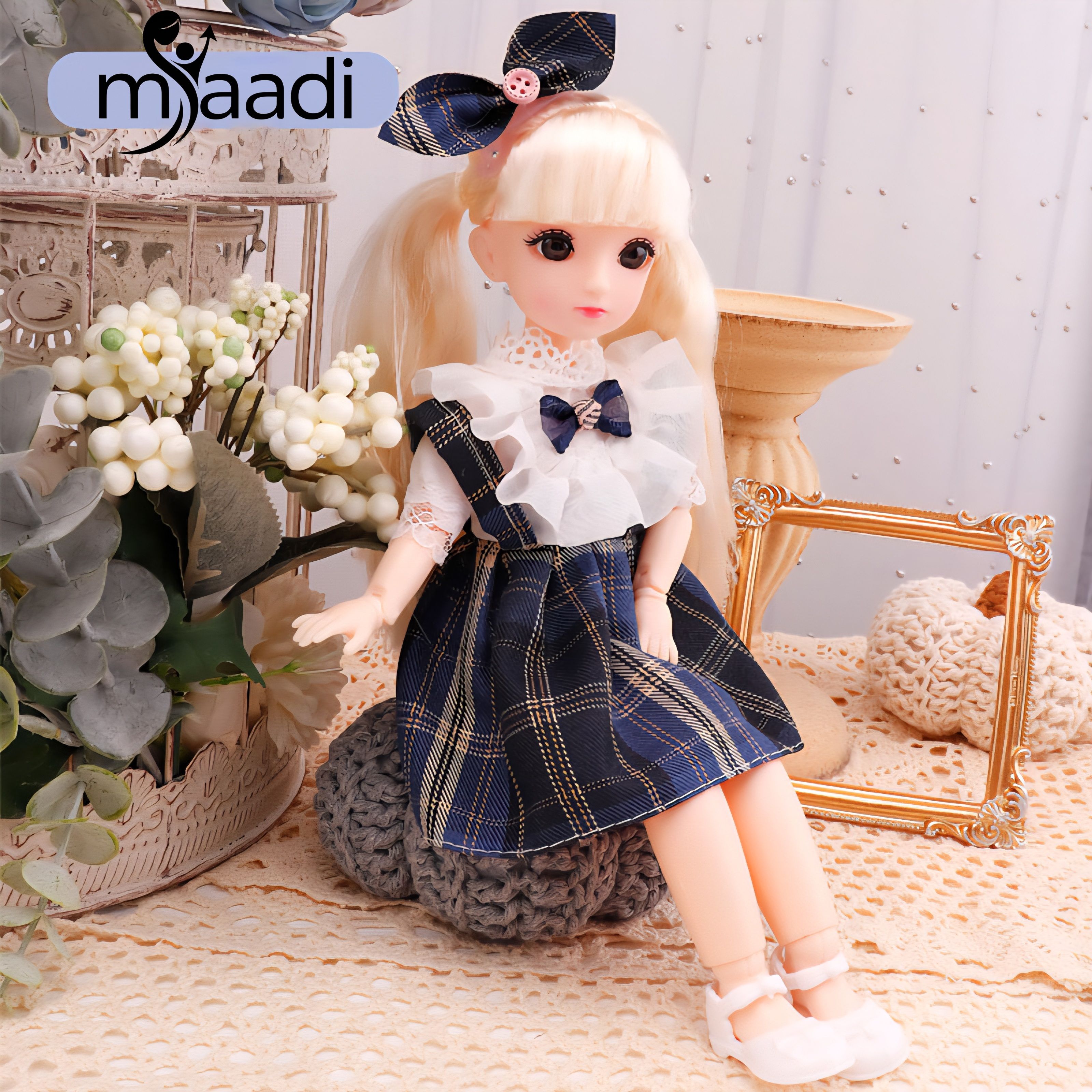 Doll Playset Gudiya Doll for Kids with Foldable Clothes & Beauty Doll for Kid-image-43
