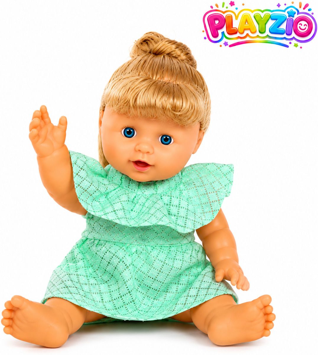 Cutie Kiara Baby Doll with Pink Hair Brush, Handbag & Fashion Dress-image-35
