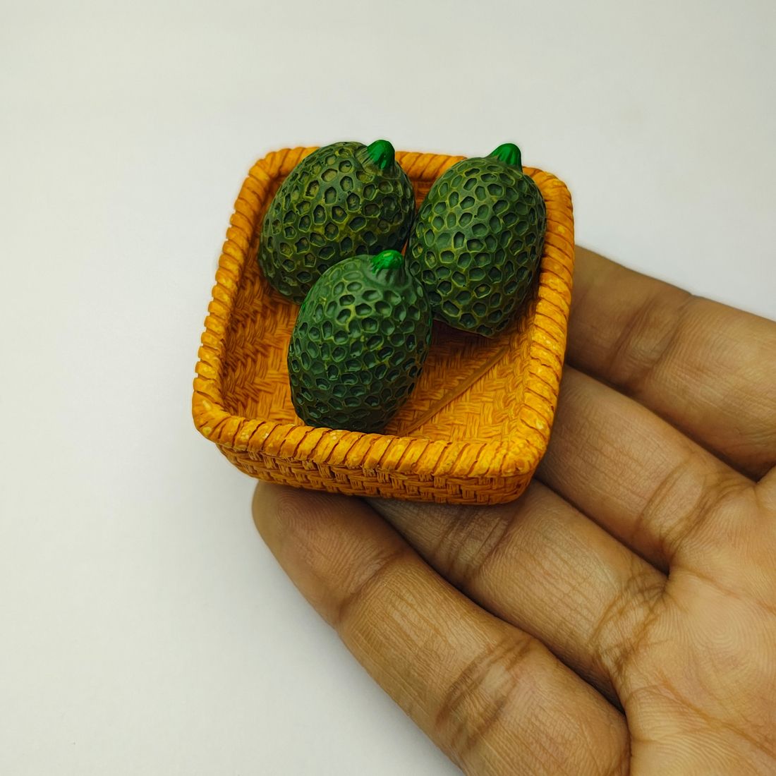 Miniature Tropical Fruit Basket Dollhouse Kitchen Accessory-image-10