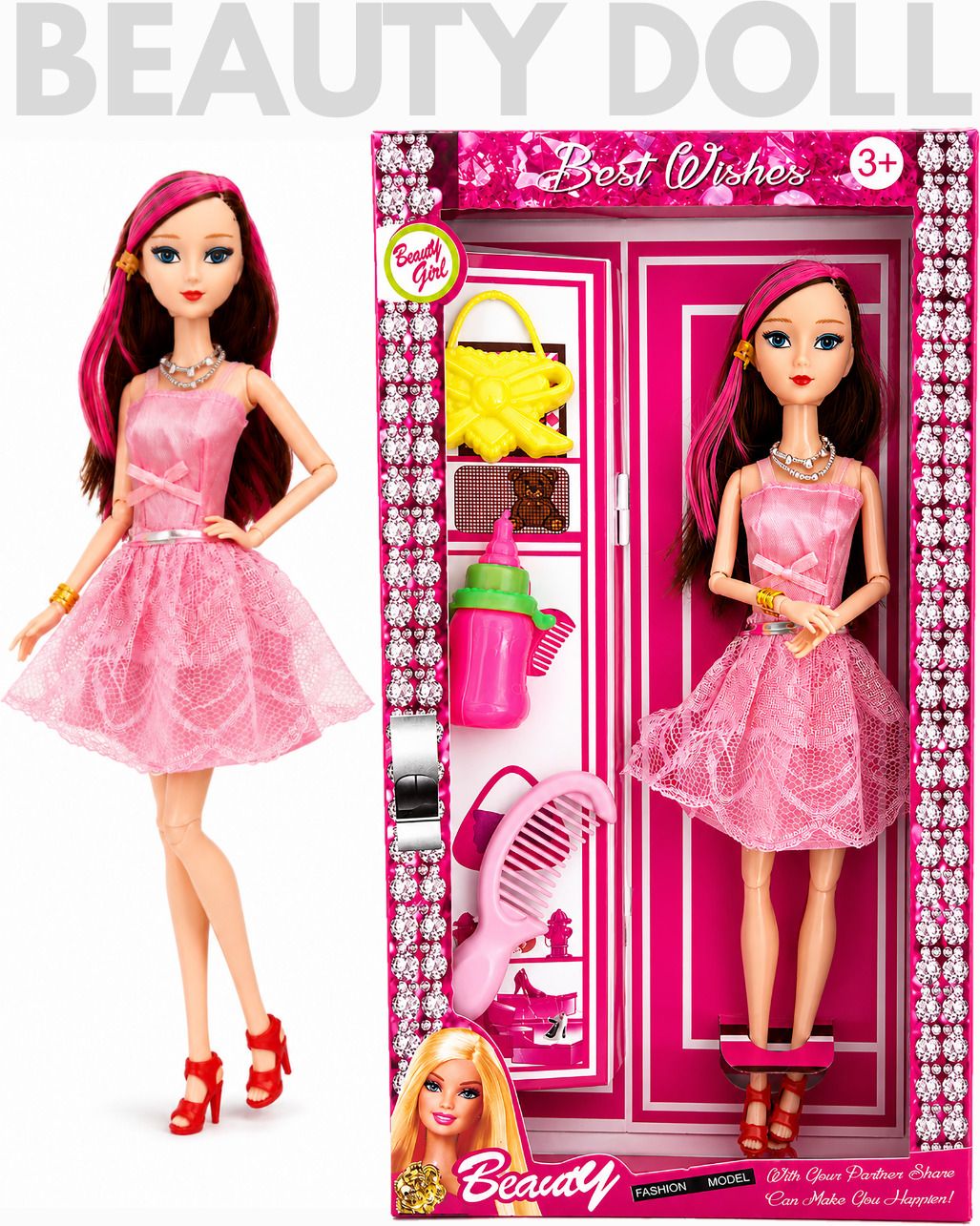 Delightful beauty doll sparkling with radiant charm.-image-3