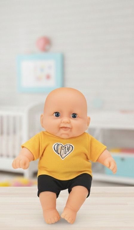 creativetoy Baby Doll Soft Feel Rubber Small Cute Little Doll with Towel-picture-37