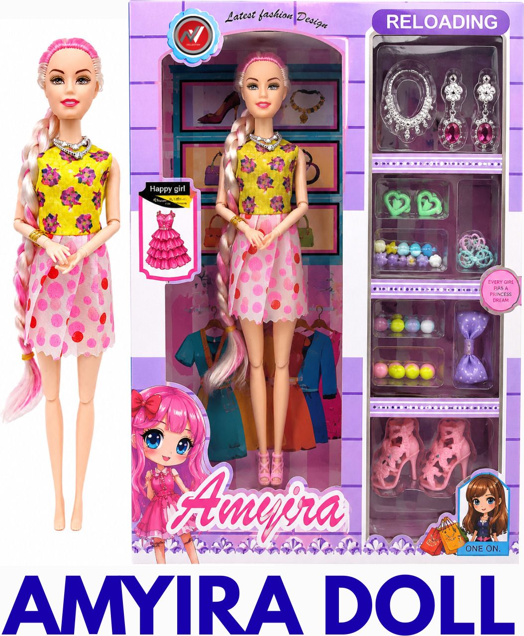 nv collection Amayira Beauty Doll Kit with Matching Doll Items-picture-20