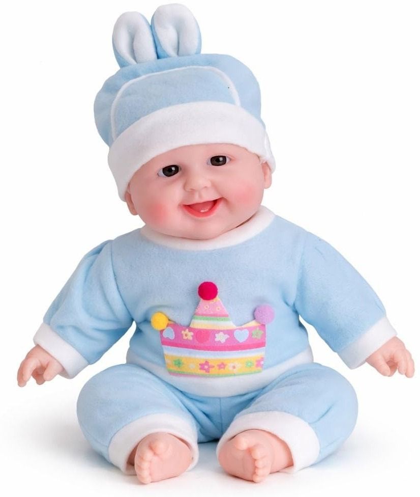 Cute Boy Baby Musical and Laughing Doll Plastic Stuffed Soft Plush Toy-image-7