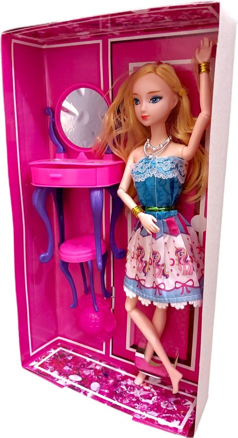 Beauty Fashion Model Doll Set with movable hands & legs for Girls