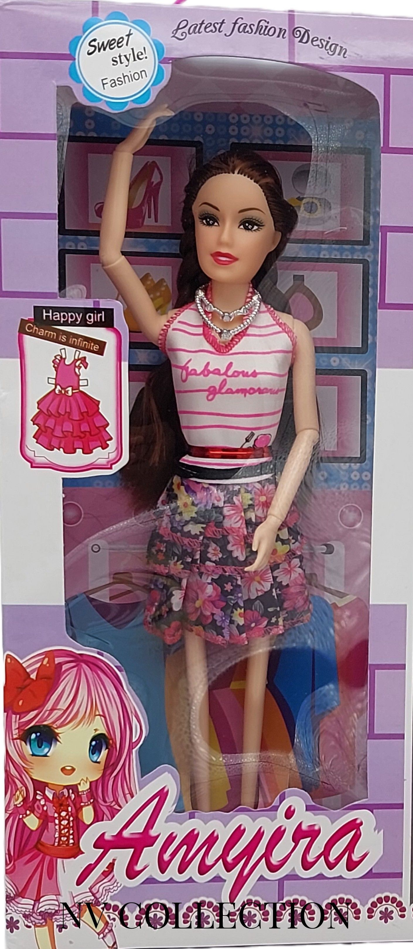 Awesome doll set with Foldable hands and legs accessories (MULTICOLOR)-image-38