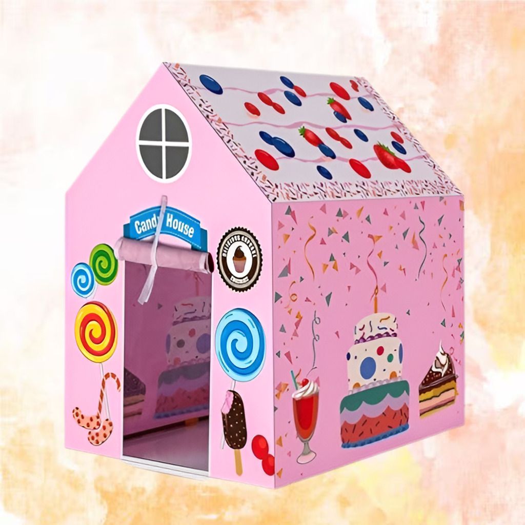 Portable Happy Tent Kids Play Space for Imaginative Play-image-30