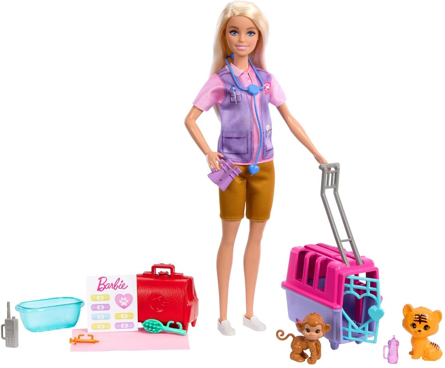 barbie Blonde Careers Doll Playset & Animal Figures with Accessories-picture-42