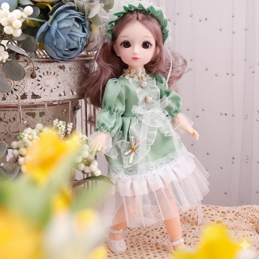 maadi 30Cm Girls Look Durable Fashion Princess Doll Hand & Legs Movable Doll Toy Kids-picture-27