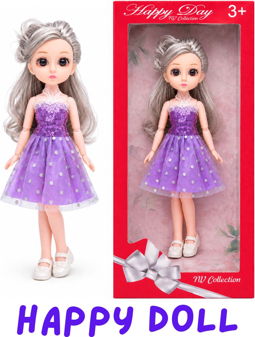 A doll that radiates warmth through its cheerful face.-image-35