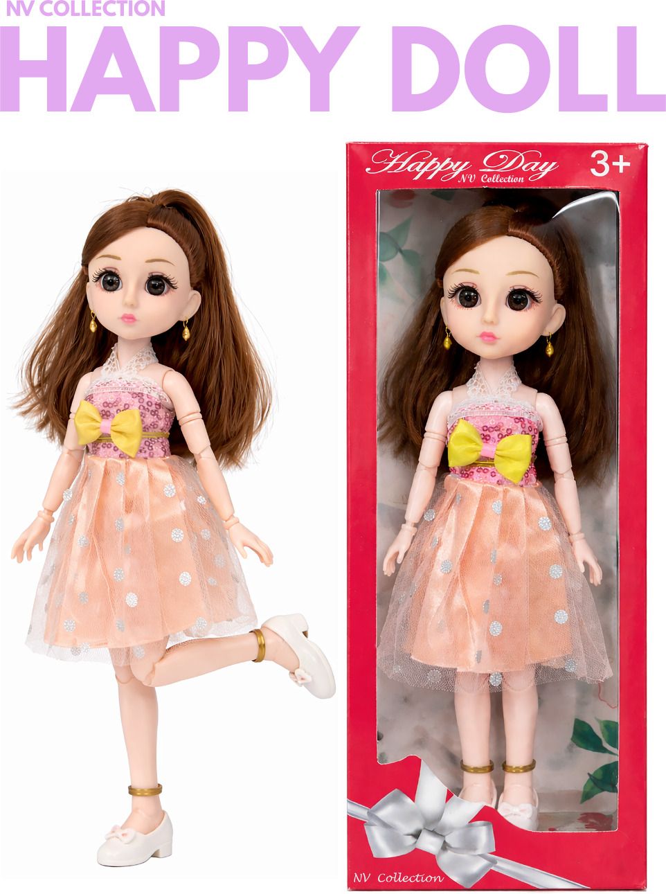Happy Fashion Doll Adorable and Stylish Playtime Doll