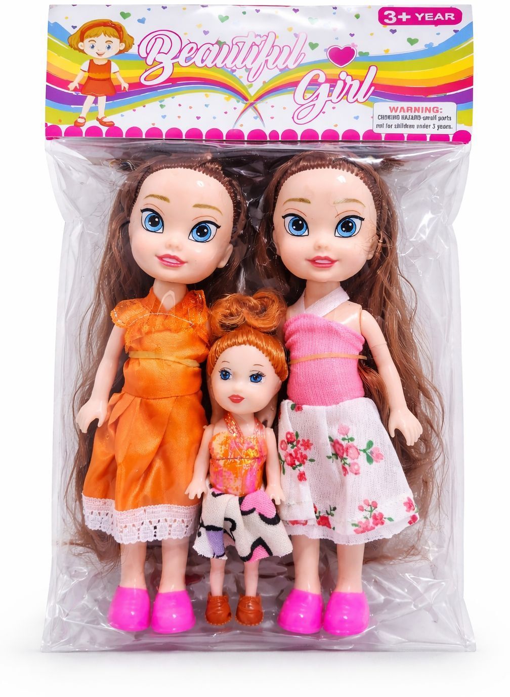 nihank Beautiful Girls Fashion Doll Set for Kids (3 Dolls Pack)-picture-44