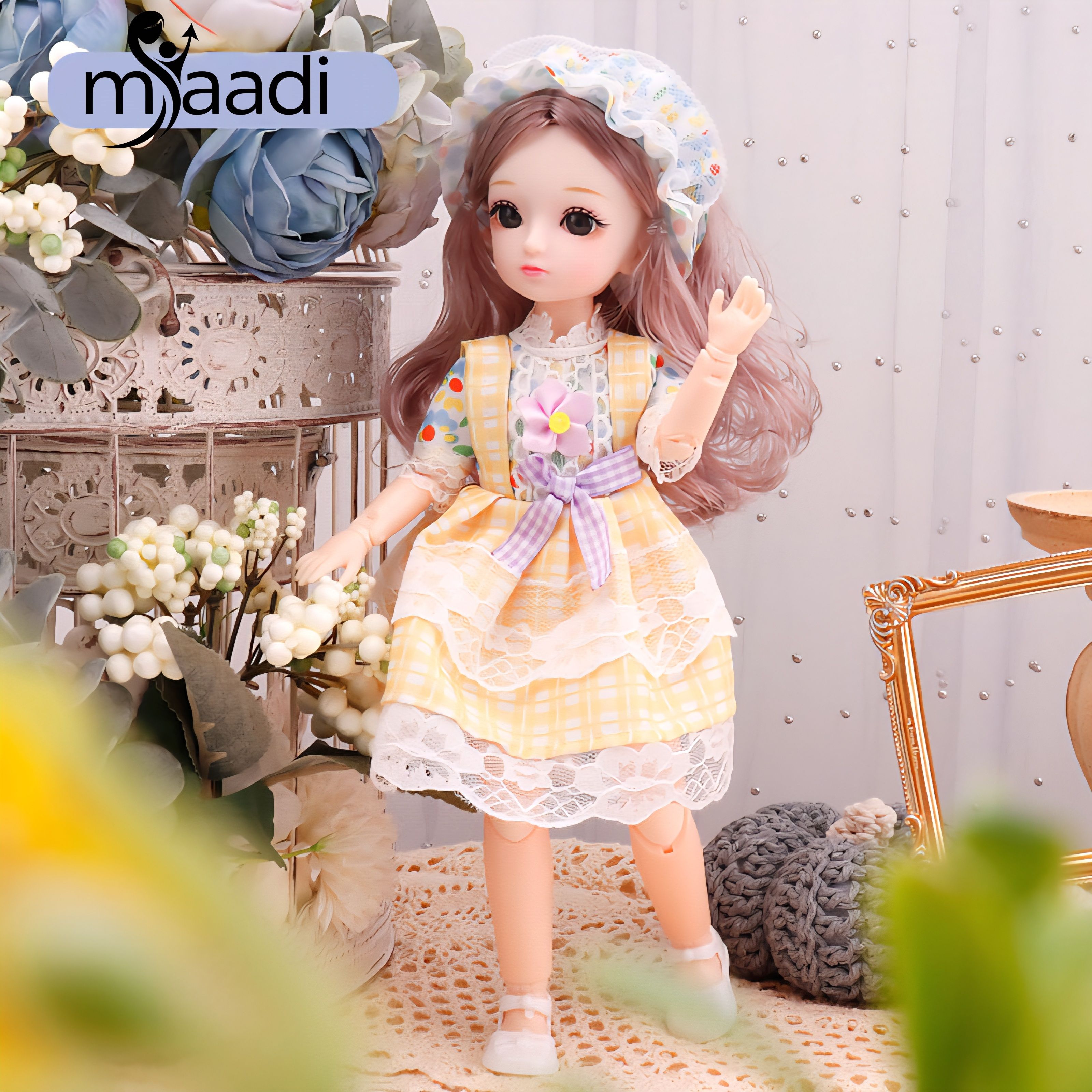 maadi 30Cm 1Ps of Girls Look Durable Fashion Princess Doll Hand & Legs Movable Doll-picture-38