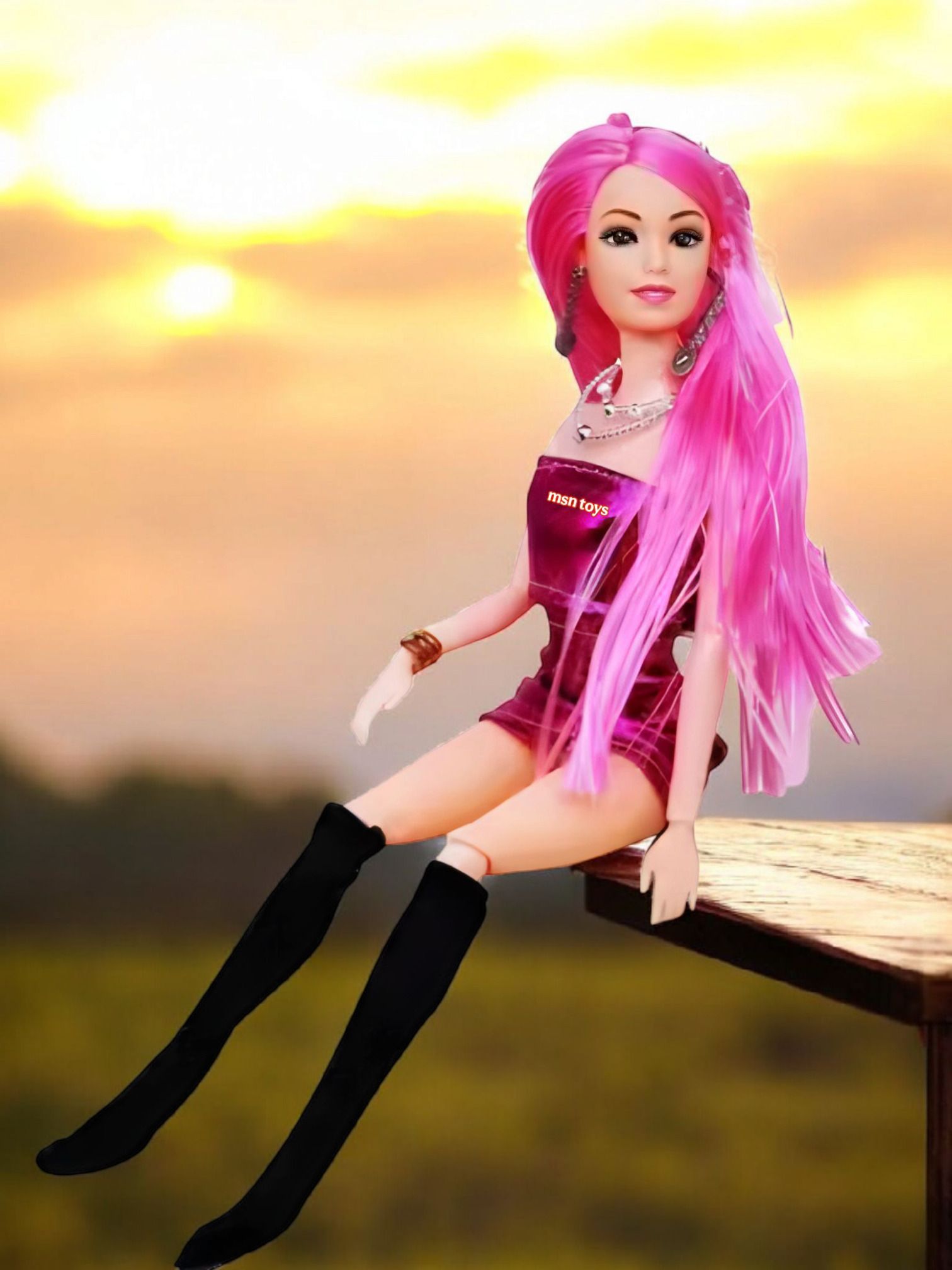 msn Stylish Long Hair Set Doll and New Angel Doll Set for Kids 011s7-picture-30